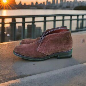 ✅ALLEN EDMONDS Malvern Brown Suede Chukkas Shoes Mens Sz 9.5B Ankle Boots  9191